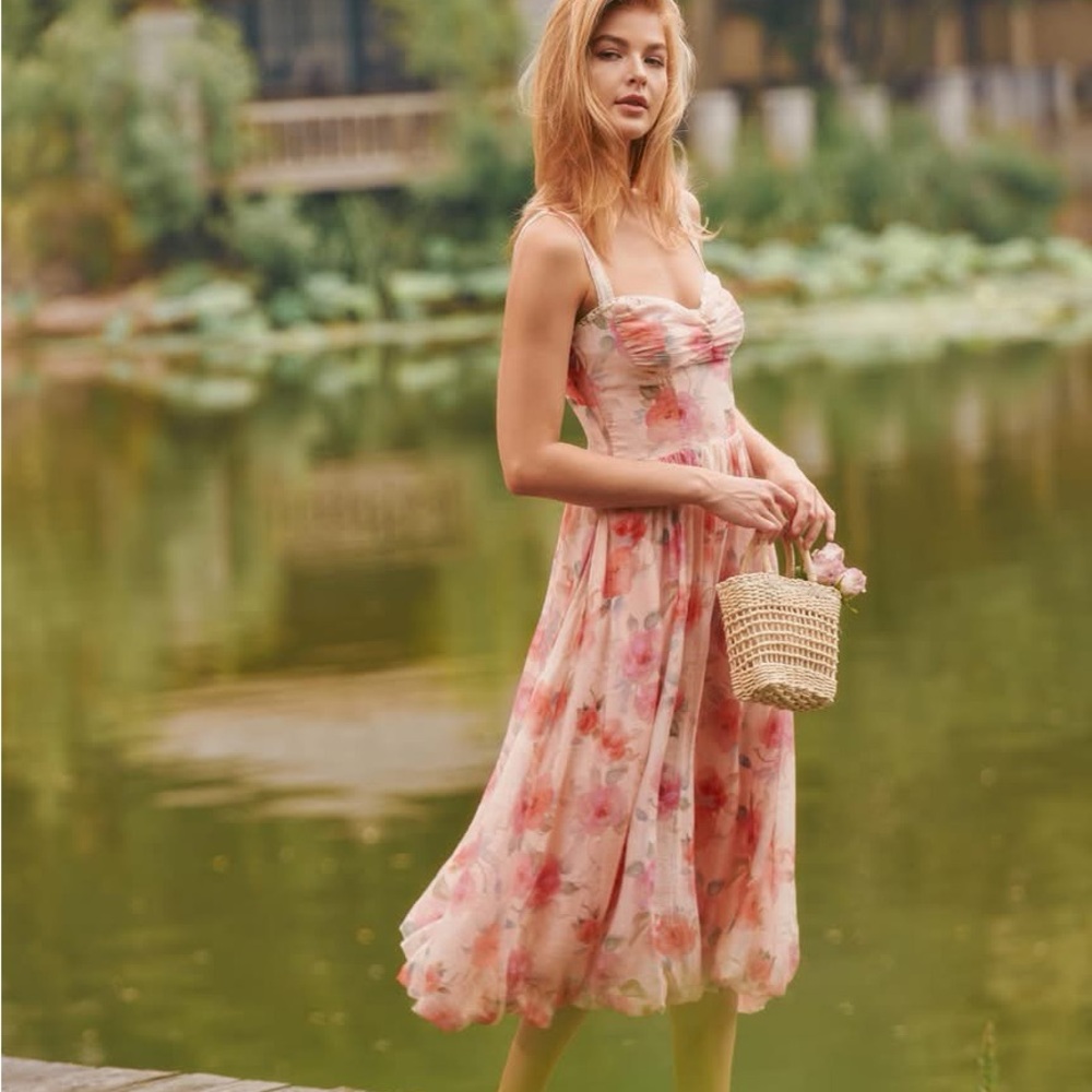 LAIT Collection Eve Floral Dress NWT size M